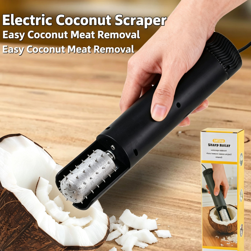 Kitchen Roller Baking - Elektrische kokosnootschraper, draagbare keukenversnipperaar, schiller, snijder,