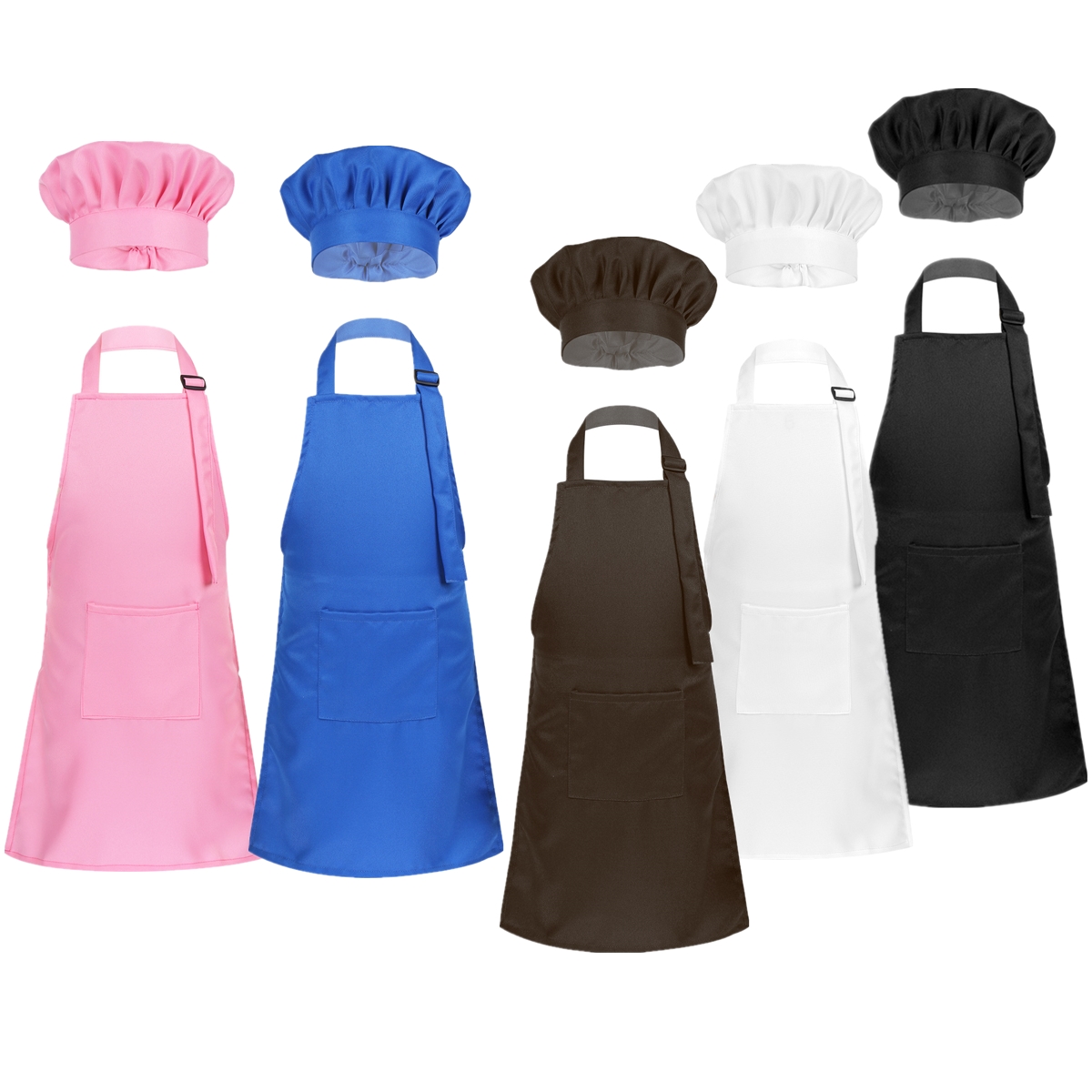 Kitchen Kids Baking Set - Unisex kinderschorten Verstelbare schort en koksmuts
