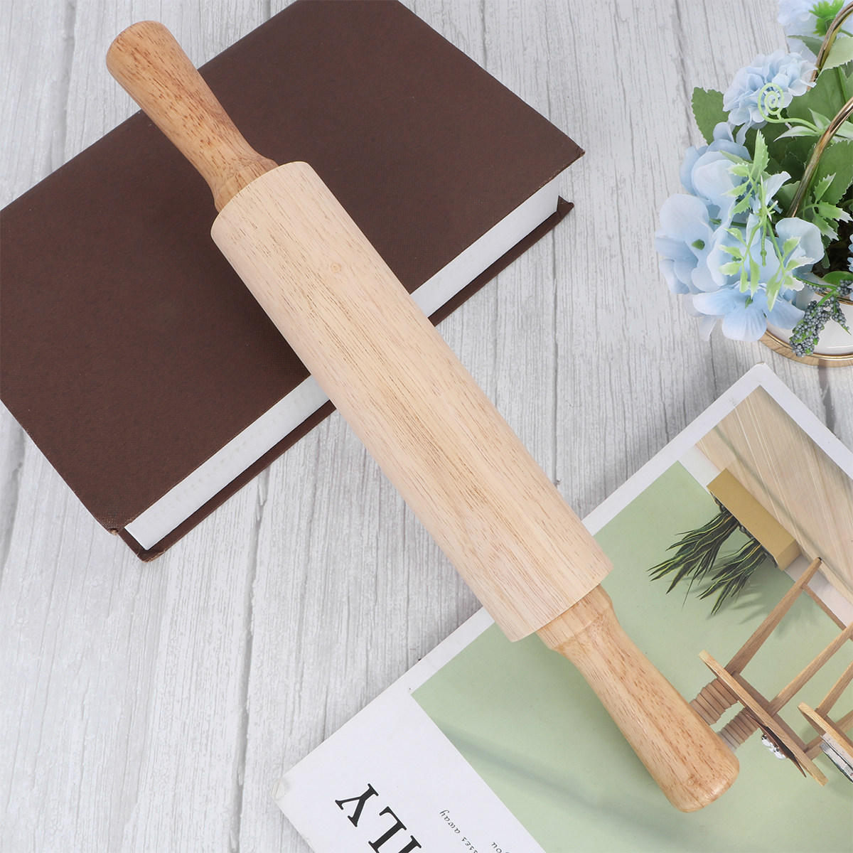Premium rubberhouten deegrolle - Kitchen Roller Baking recensie en prijs