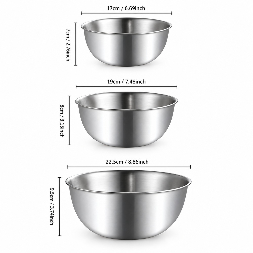 Set van 3 roestvrijstalen meng - Baking Kitchen Set recensie en prijs