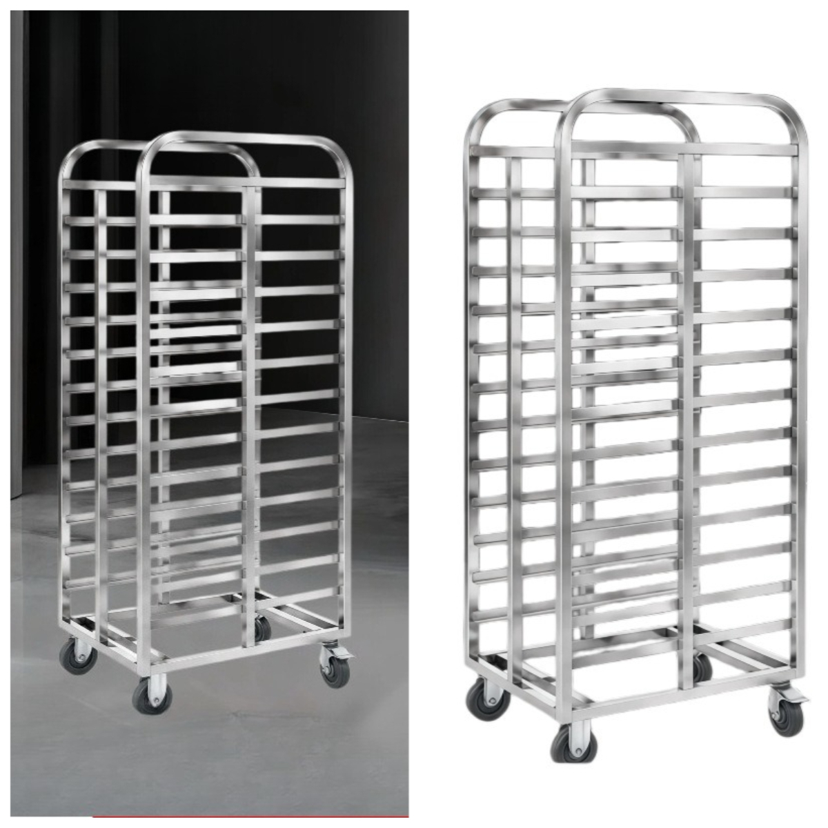 Roestvrijstalen meerlaagse bak - Kitchen Baking Cart recensie en prijs